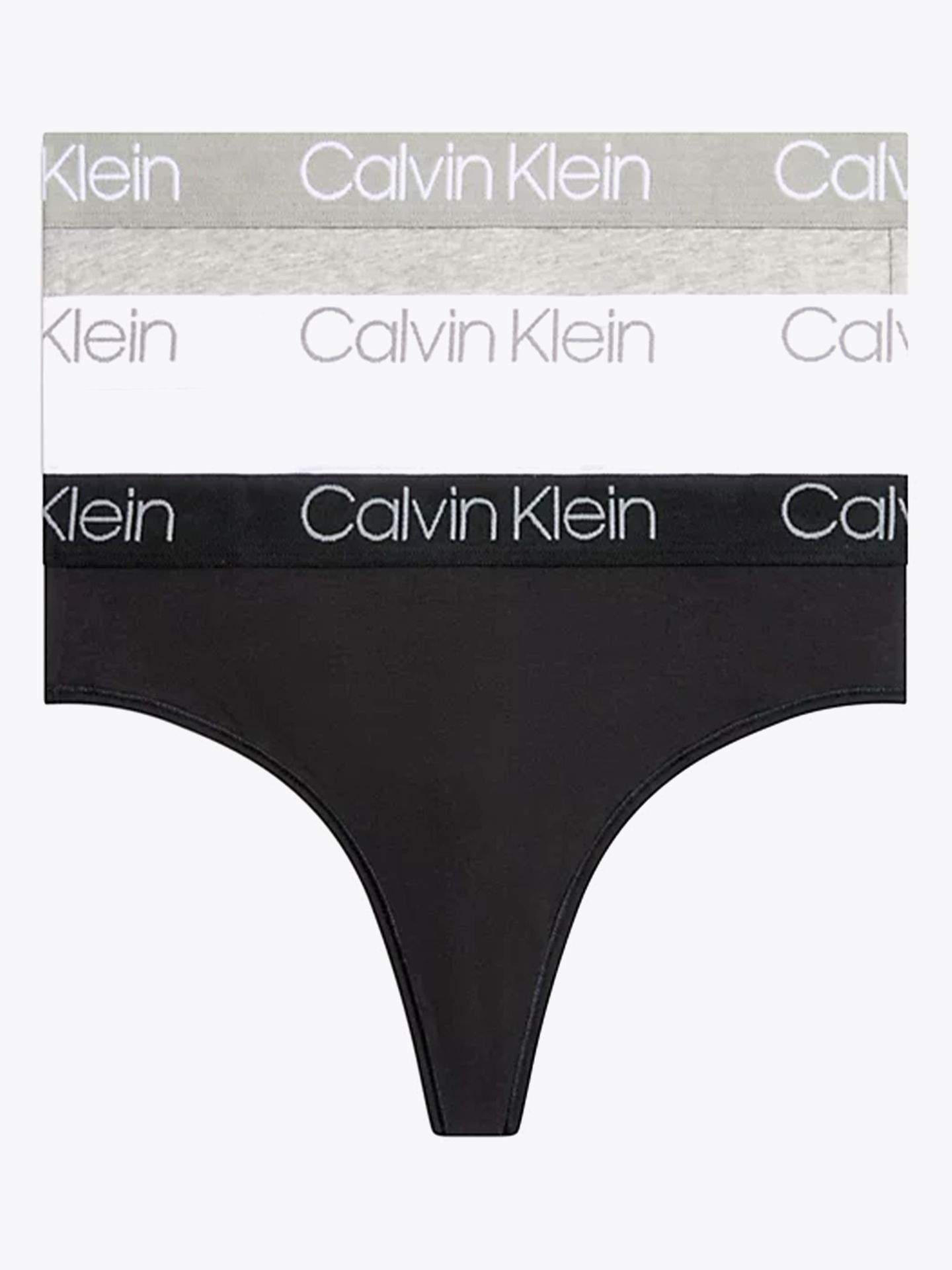Calvin Klein 3 Pk. High Waist Thong 3 Calvin Klein 3 Pk. High Waist Thong