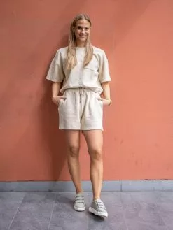 MOSS COPENHAGEN Isora Ima Q Short Sleeve Sweatshirt -Lee Butikk k mc 16812 oygray 220524 4