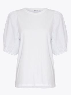 MOSS COPENHAGEN Dariene Logan Short Sleeve Top 12 MOSS COPENHAGEN Dariene Logan Short Sleeve Top -Lee Butikk k mc 17508 bwhite 230328 pa 1