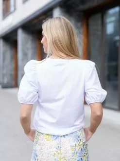 MOSS COPENHAGEN Dariene Logan Short Sleeve Top 10 MOSS COPENHAGEN Dariene Logan Short Sleeve Top -Lee Butikk k mc 17508 bwhite 230413 fs 3