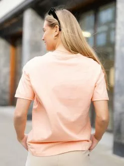 MOSS COPENHAGEN Terina Logo Tee -Lee Butikk k mc 17595 salmon 230413 fs 3