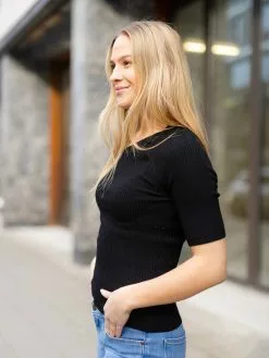 NORR Sherry Knit Tee -Lee Butikk k nr 11862456 black 230413 fs 2