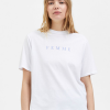 Selected Femme Vilja Short Sleeve Printed Tee W -Lee Butikk k sf 16085609 whiteb 230425 ss 1