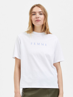 Selected Femme Vilja Short Sleeve Printed Tee W