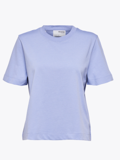 Selected Femme Essential Short Sleeve Boxy Tee -Lee Butikk k sf 16087919 bheron 230118 pa 1
