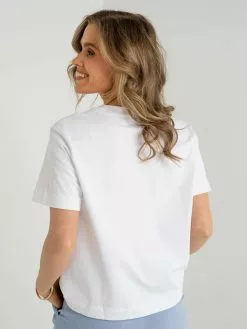 Selected Femme Essential Short Sleeve Boxy Tee -Lee Butikk k sf 16087919 white 230307 fs 3
